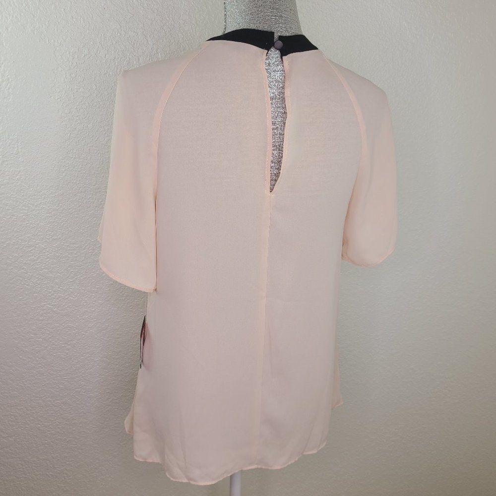 Rachel Roy Collection Romantic Pink Pleated Blouse ~ NWT!! - Picture 6 of 12